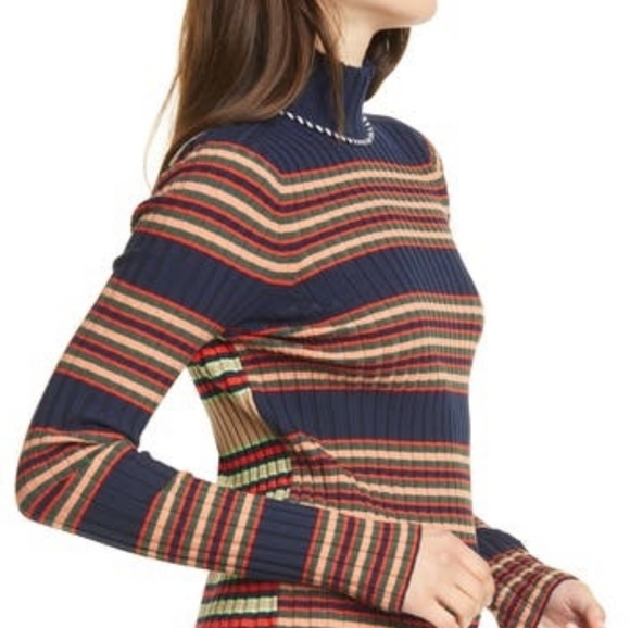 NEW Tory Burch Ribbed Merino Wool Turtleneck - Picture 3 of 12